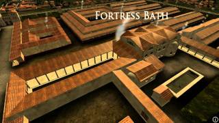 Animation of ancient Roman Fort in Caerleon Wales [upl. by Aholla]