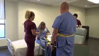 Physical Therapy Transfer Training  How To Transfer From Wheelchair To Bed [upl. by Zeni]