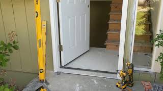 Jeld Wen Front Door Installation  Really crappy products and craftsmanship PART 1 [upl. by Hungarian]