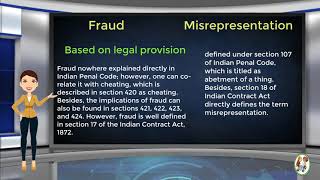 What is Difference Between Fraud amp Misrepresentation [upl. by Bogosian]