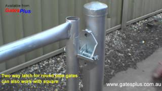 Gate Latch 2 way for round pipe and square [upl. by Hecht]