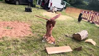 A fabulous range of wooden sculpture at Caerleon festival 2024 [upl. by Helse]