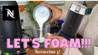 How To Foam Milk With Aeroccino 3 Make Coffee With Foam Tips amp Tricks  Easy Foamed Latte Recipe [upl. by Maribel]